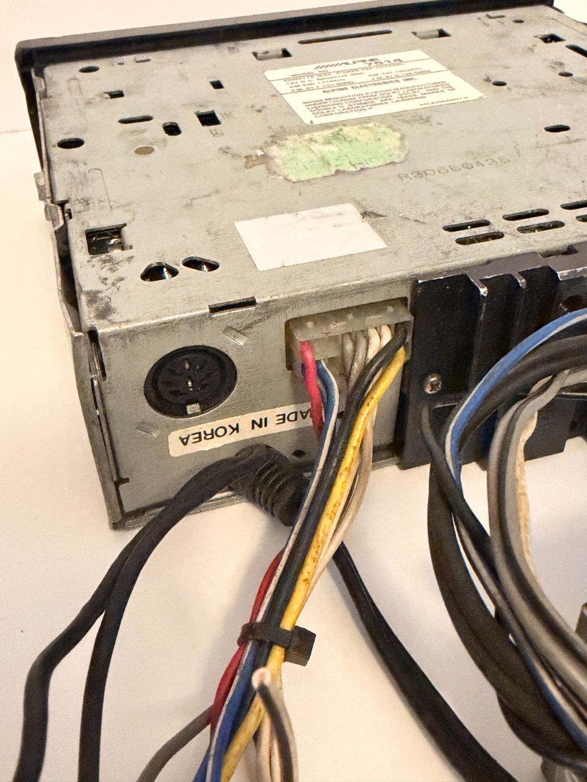 Alpine 7514 Cassette Player In Dash Receiver Fully Working Normal Shape