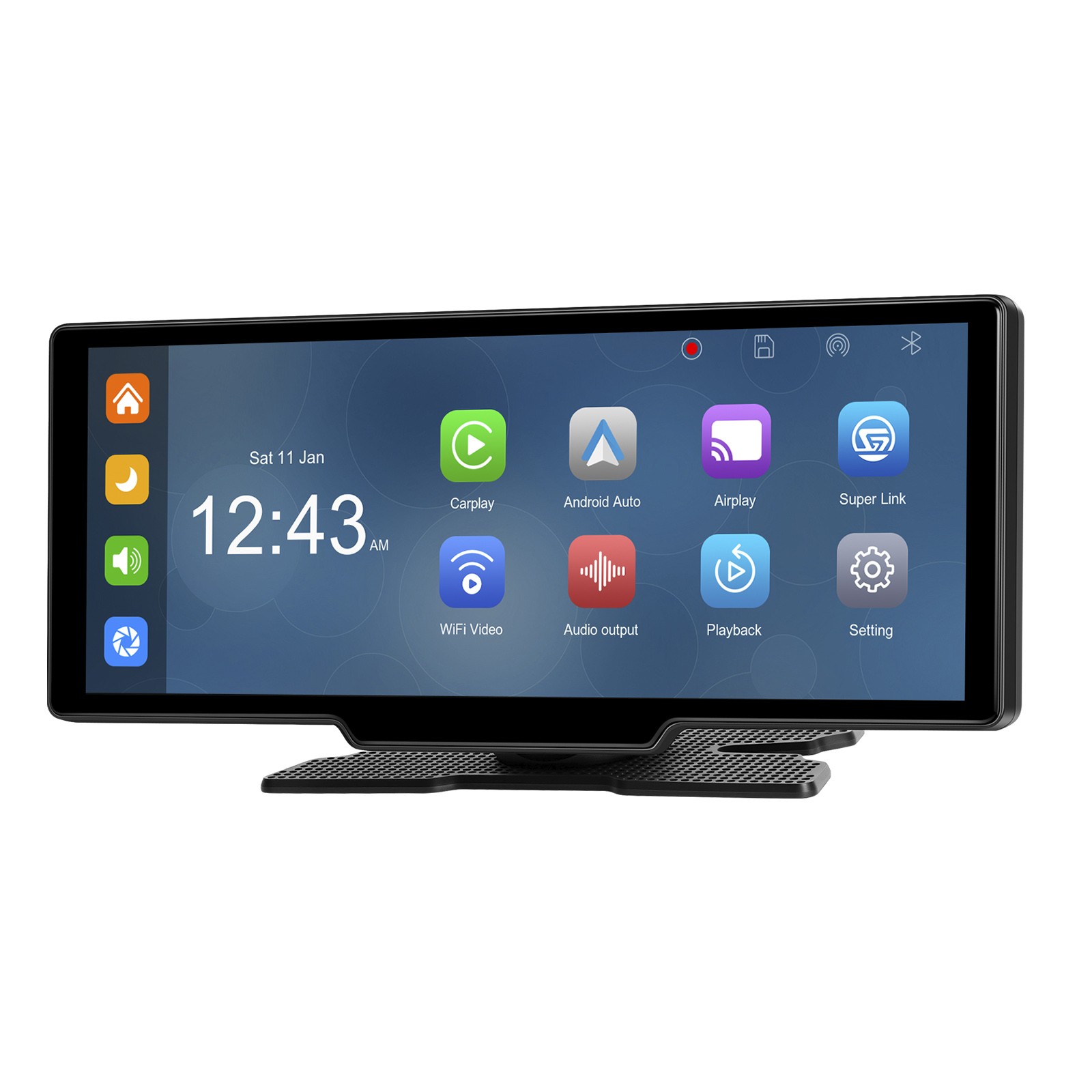 10.26″ Portable Bluetooth Car Navigation Wireless Carplay Car Radio AHD Camera