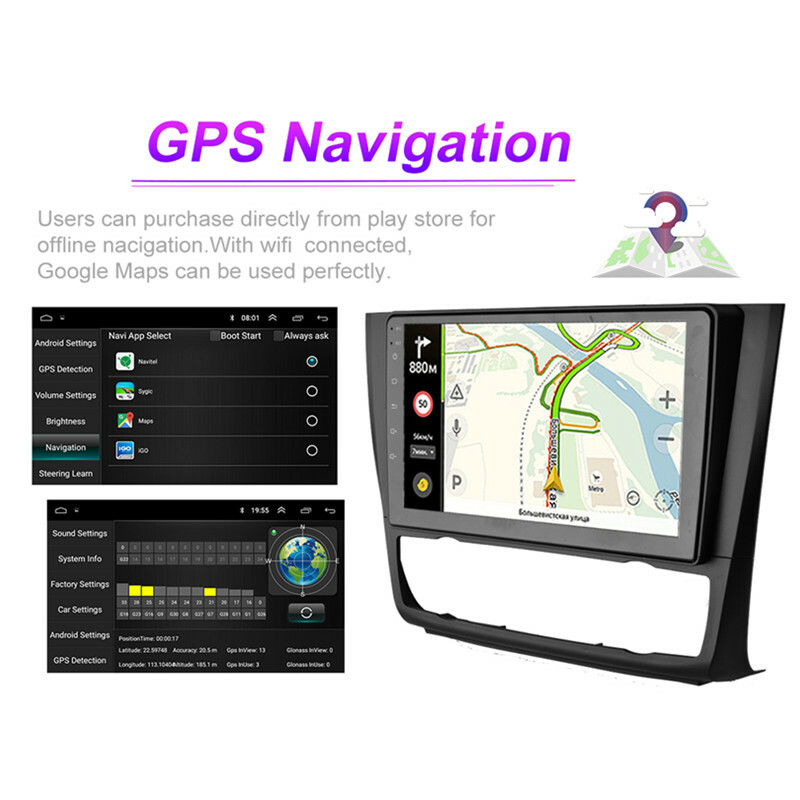 9”Car Radio Multimedia Player Android Navigation GPS WIFI For BMW 1-Series 04-11