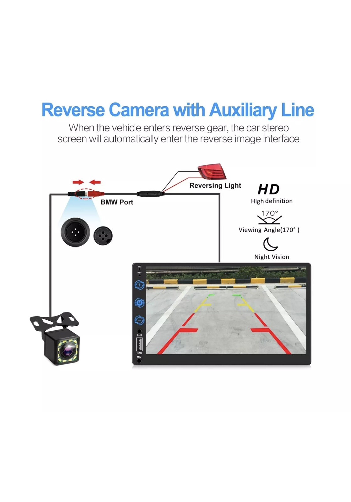 Double Din Car Stereo with Bluetooth,Compatible with Apple CarPlay & Android …