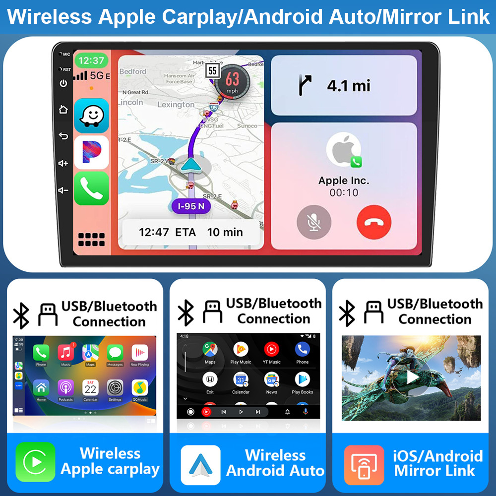 Android 13 GPS Carplay Car Stereo Radio For Jeep Wrangler Chrysler Dodge Ram+CAM