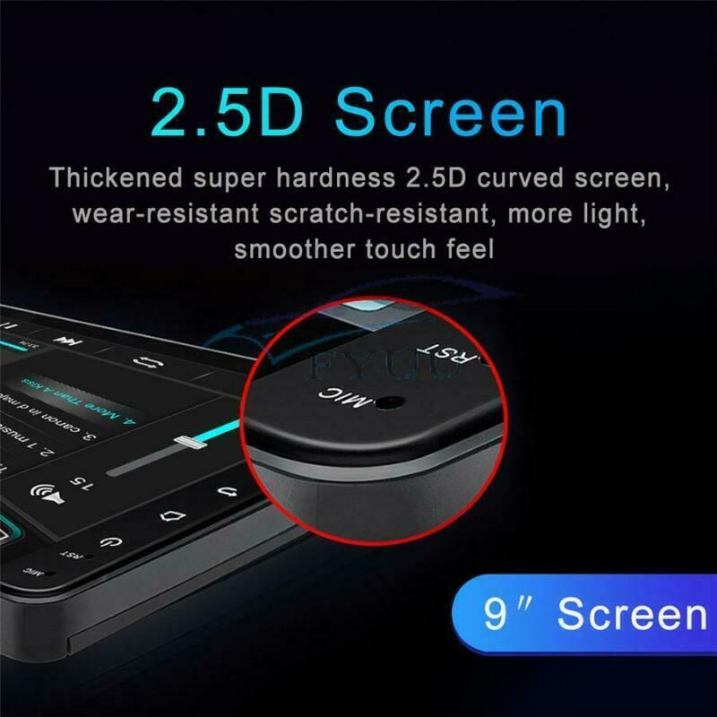 1 Din 9″ 1080P Touch Screen Quad-core RAM 2GB ROM 16GB Car Stereo Radio GPS Nav
