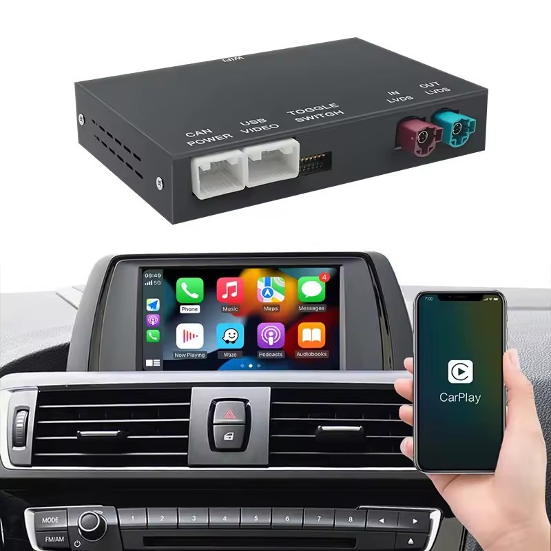Wireless CarPlay Android Auto Kit For BMW CIC NBT System 1,2,3,4,5,6,7,X1,X3,X4