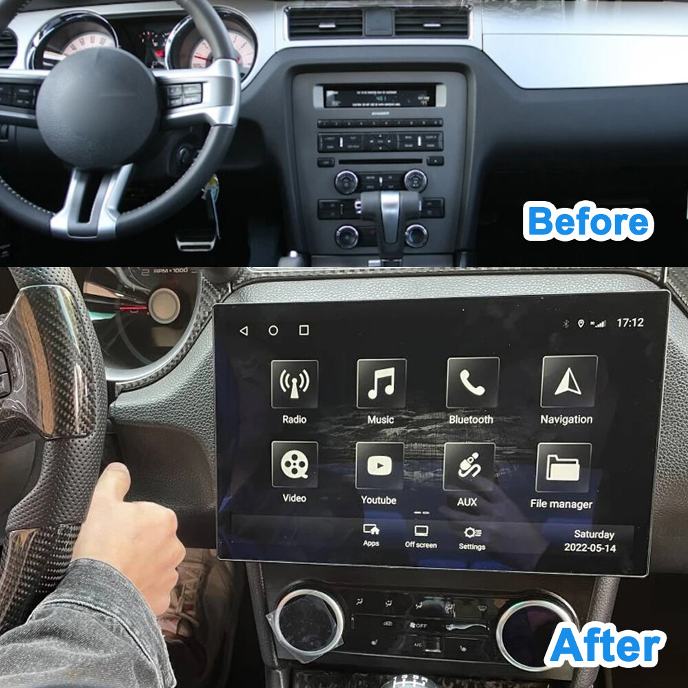 13.3Inch Car GPS Player For Ford Mustang 2005-2014 Stereo Radio Audio BT 4+64G