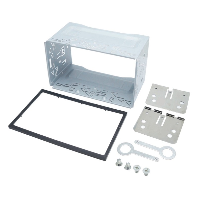 Universal Double DIN Car Stereo Audios Radio Player Sleeve Cage Mounting Kit