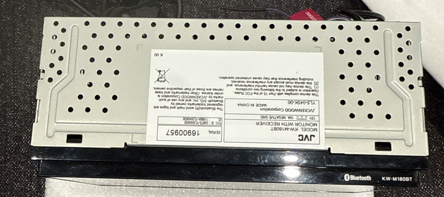 JVC KW-M180BT, 2-DIN Digital Media Receiver, w/Bluetooth – PREVIOUSLY OWNED!