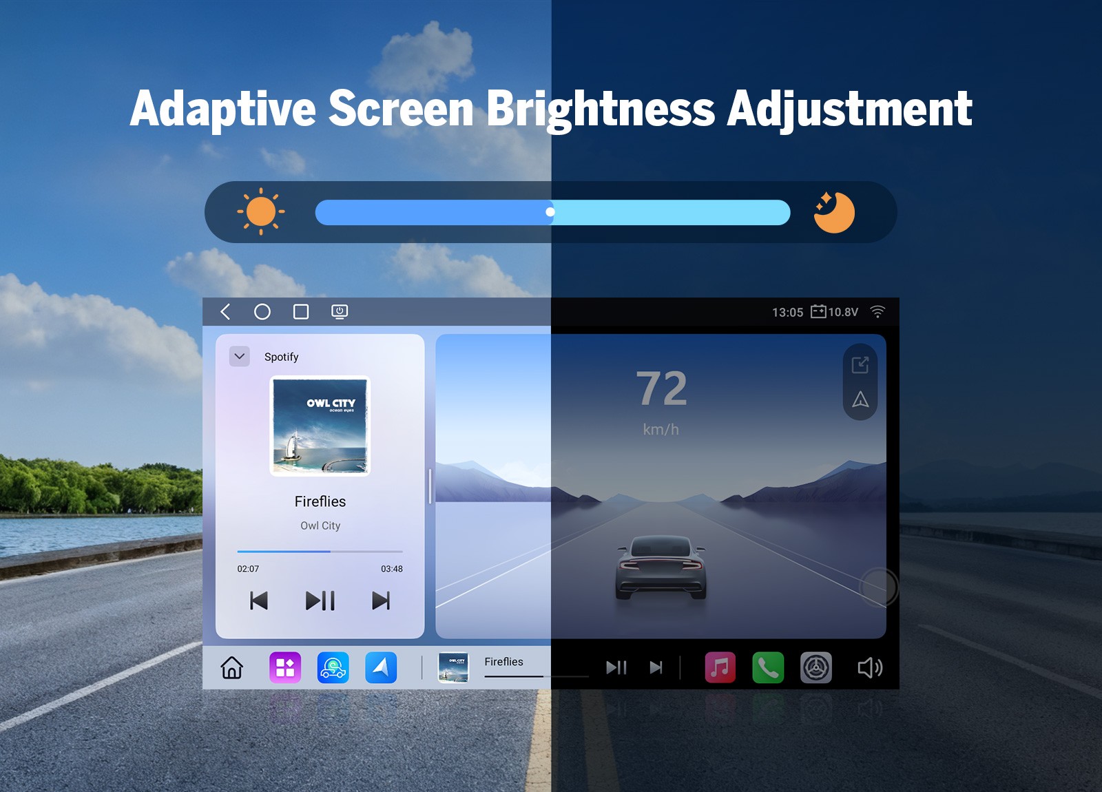Eonon UX6S2 2DIN 7″ QLED 6+64GB Android 13 Car Stereo Radio Wireless CarPlay GPS
