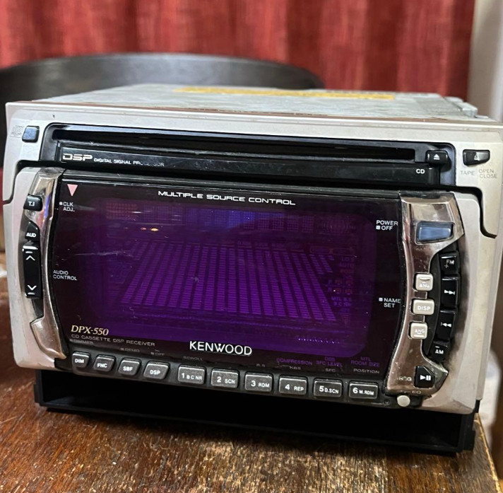 Kenwood DPX-550 2DIN CD MD Player JUNK For Parts Untested Retro JDM Japan Audio