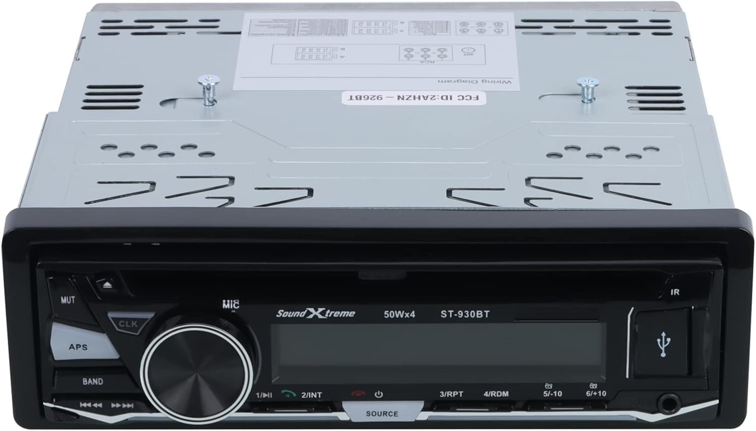 SoundXtreme Single-DIN CD Car Stereo Bluetooth, USB SD & Aux Input CD / MP3 C…