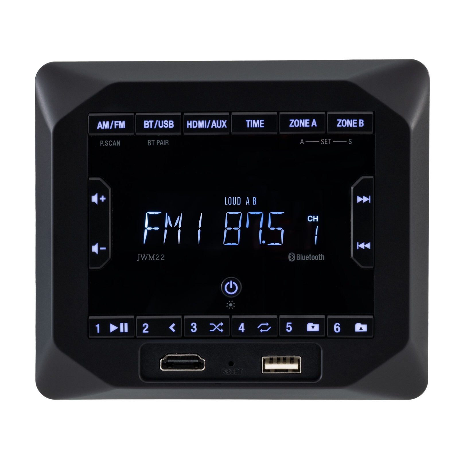 RecPro RV Stereo | AM/FM Radio | Front USB | HDMI Pass Through | Bluetooth