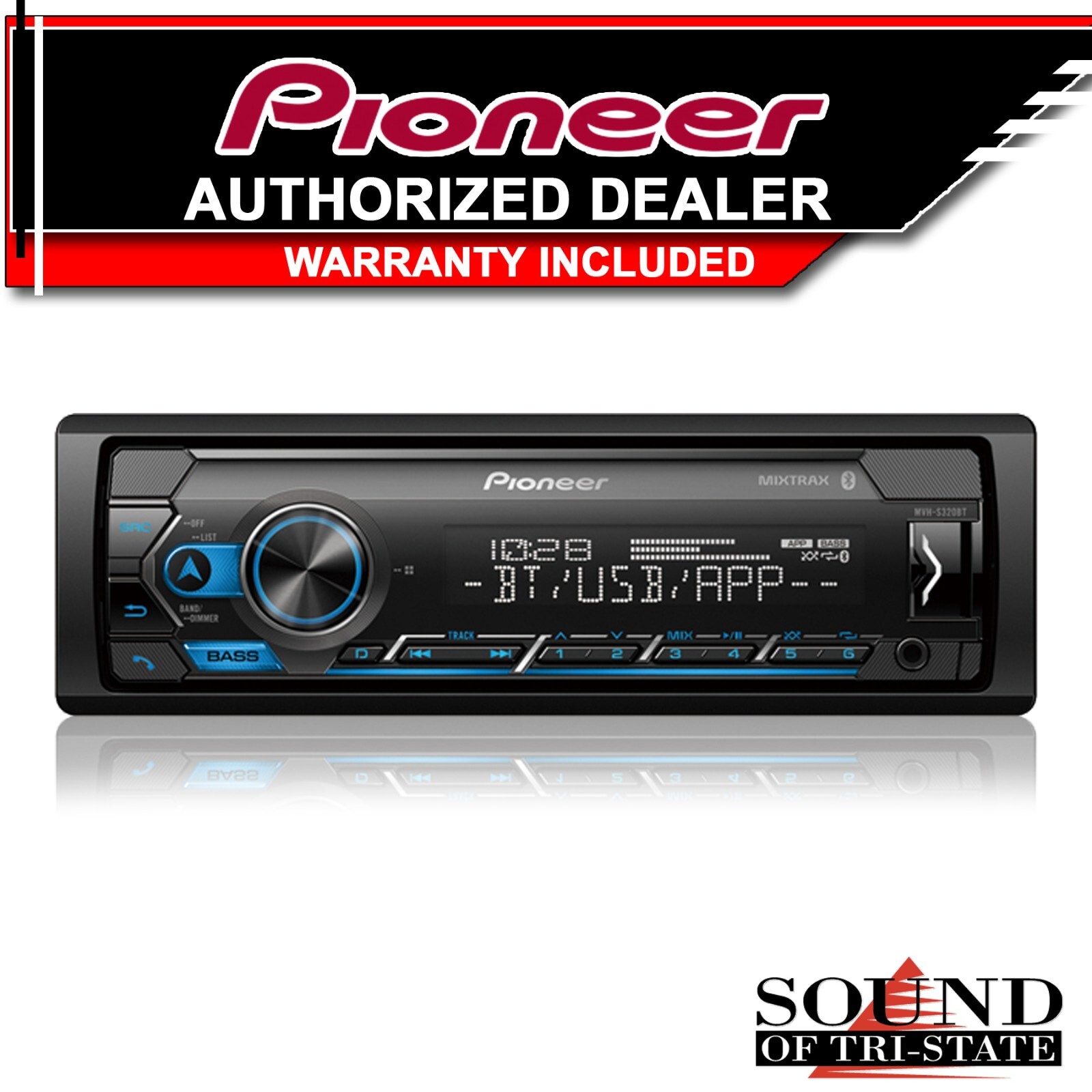 Pioneer MVH-S320BT Digital Media Receiver (Does Not Play CDs)