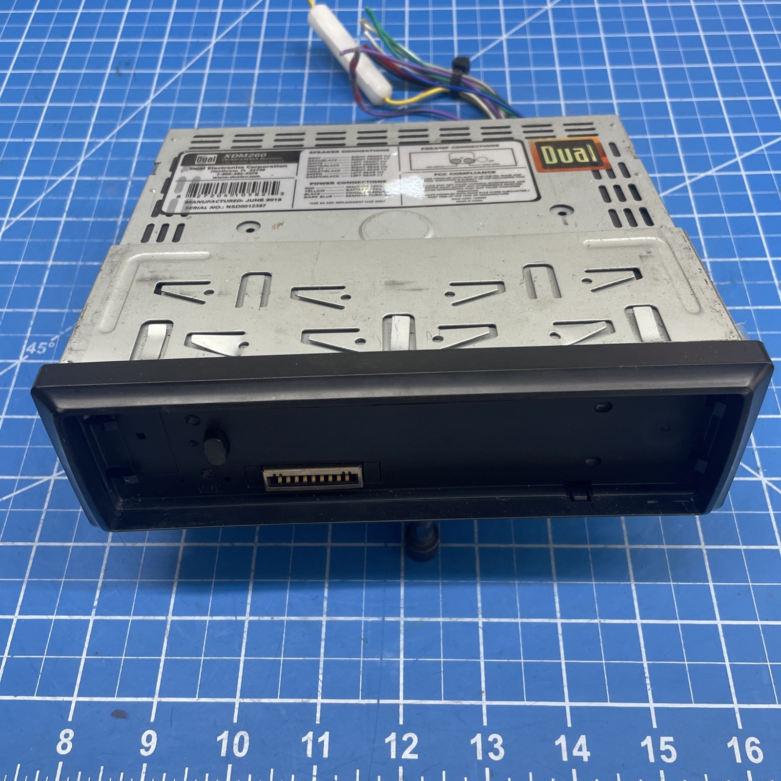 Dual XDM260 Audio Radio AM FM AUX USB MP3 CD Player Stereo Head Unit Receiver