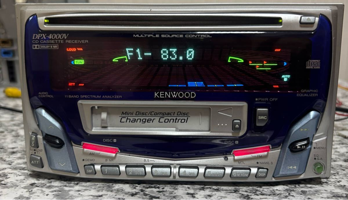 Kenwood DPX-4000V 2Din Car Audio CD Cassette Receiver 40W x 4 Working Confirmed