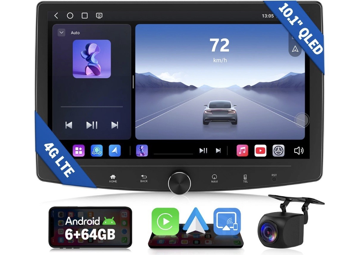 Eonon UX6SK Plus 10.1″ Double DIN Android 13 6+64G CarPlay Car Stereo Radio GPS