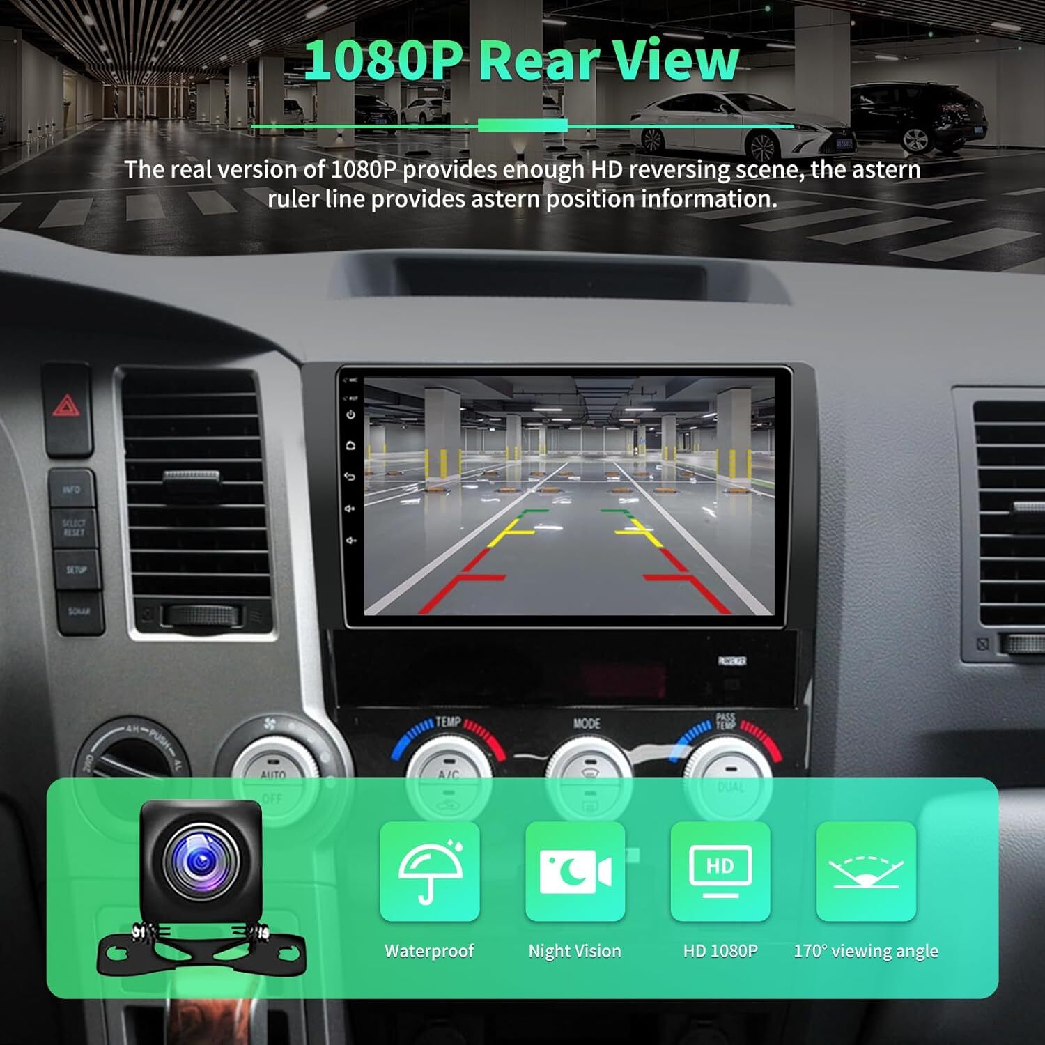 Android13 Car Stereo GPS Navi CarPlay Radio JBL 2+32GFor Toyota Tundra & Sequoia