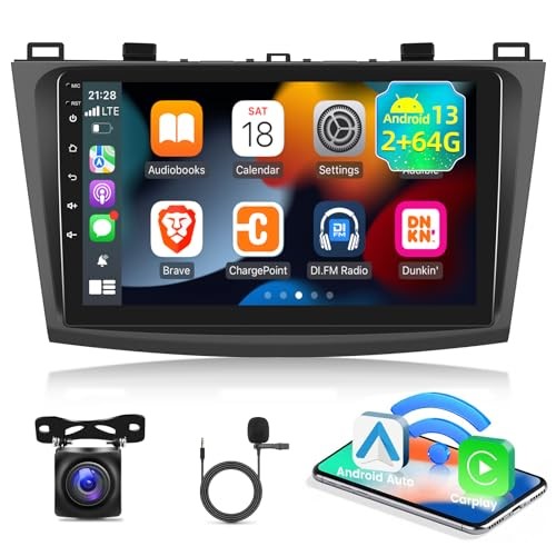 [2G+64G] Car Radio for Mazda 3 2009-2013, Android 13 Touch Screen Car Play