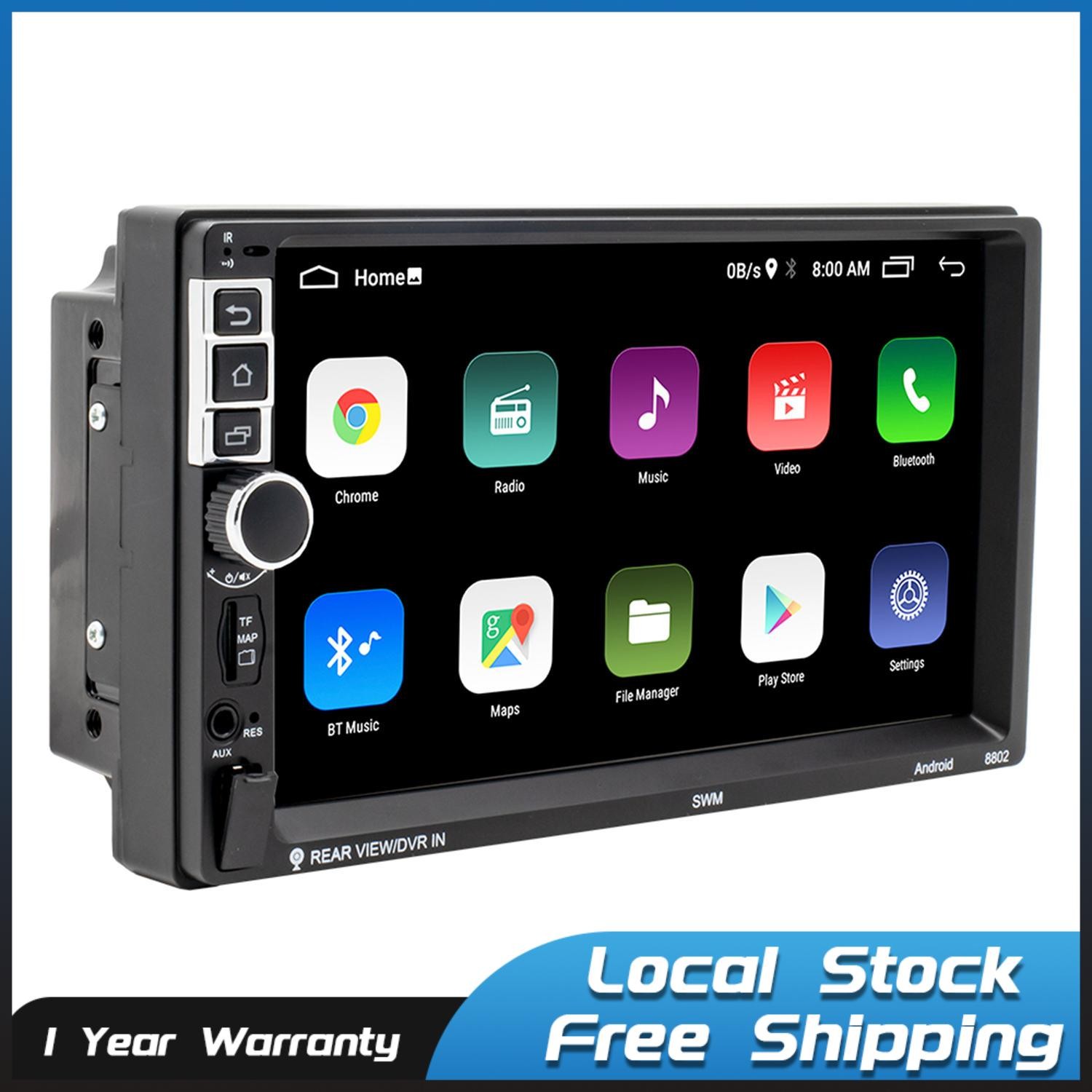 7 inch Android 10.1 2 Din Car Radio Bluetooth USB Steering Wheel S-8802C 1+16G