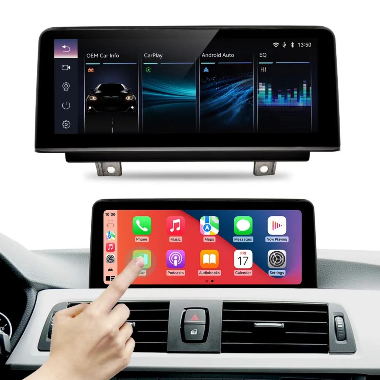 CarPlay Linux Touch Screen For BMW 3 4 Serie F30 F31 F32 F33 F34 F36 2013-2017