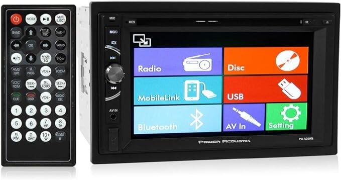 Power Acoustik PD-620HB 6.2″ Touchscreen Display Double Din MHL Input Car Stereo