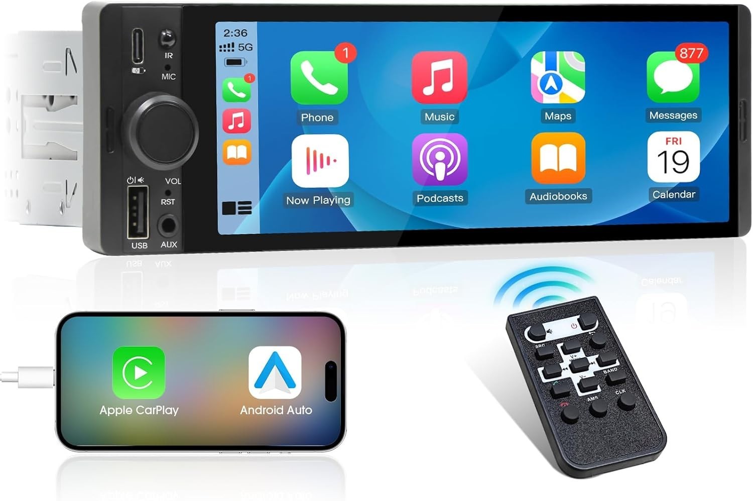 Upgrade Your Ride: 300W Bluetooth Car Stereo with FM/AM & Steering Control