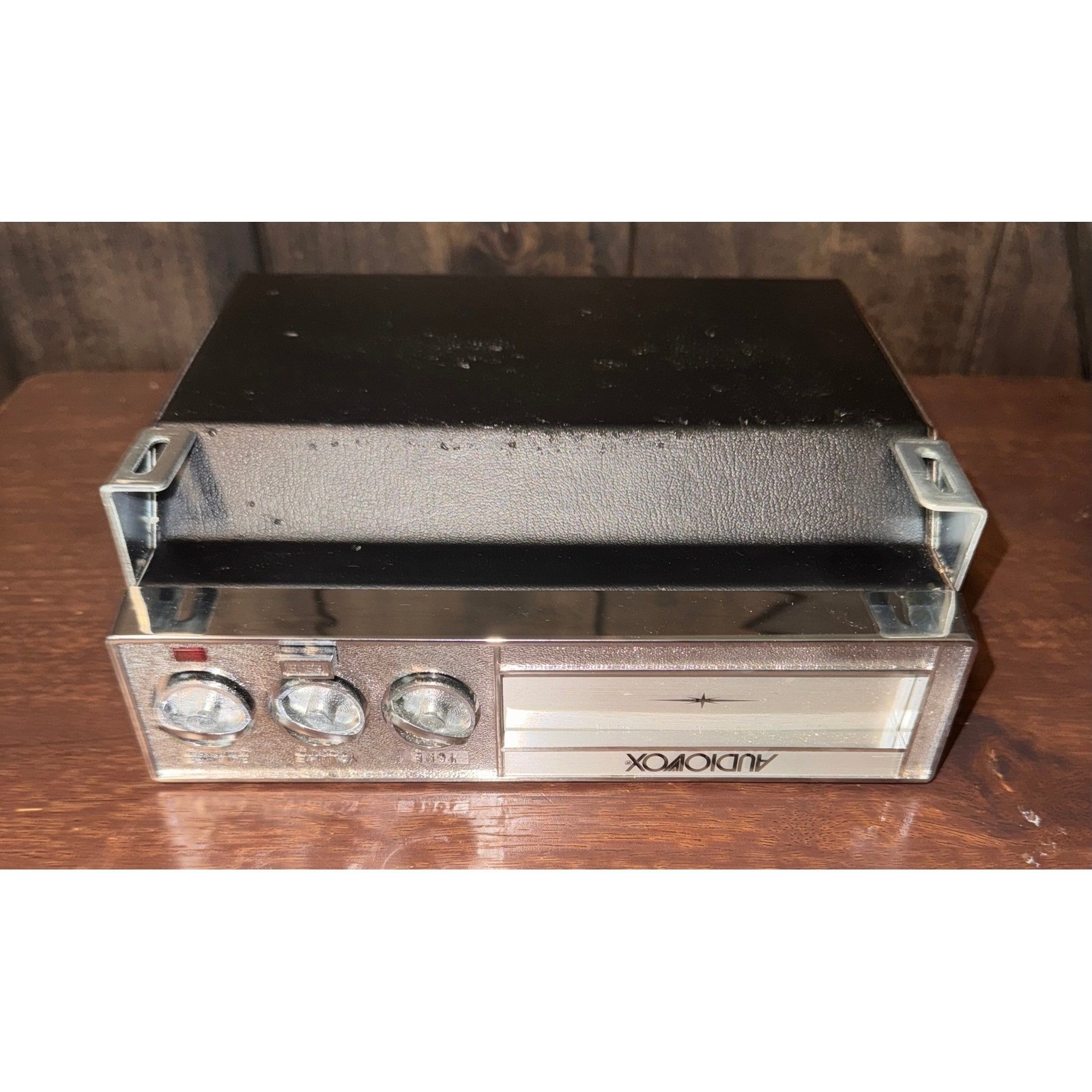 Audiovox C-915 8 Track Car Stereo Vintage Under Dash Player Chrome 12W Boxed