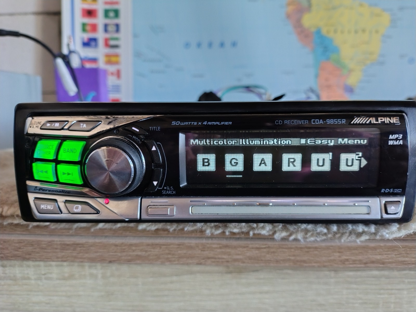Alpine CDA-9855R Car Stereo CD Receiver Fully Working Great Shape