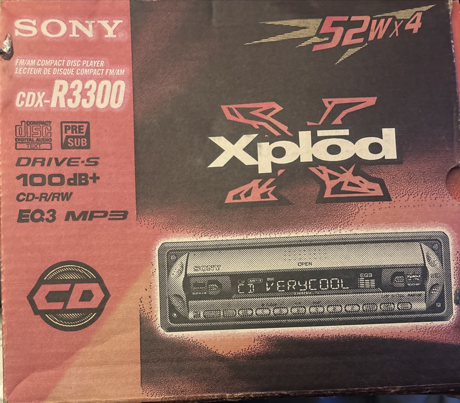 VTG Sony CDX-R3300 New Old Stock 2004 CD Player