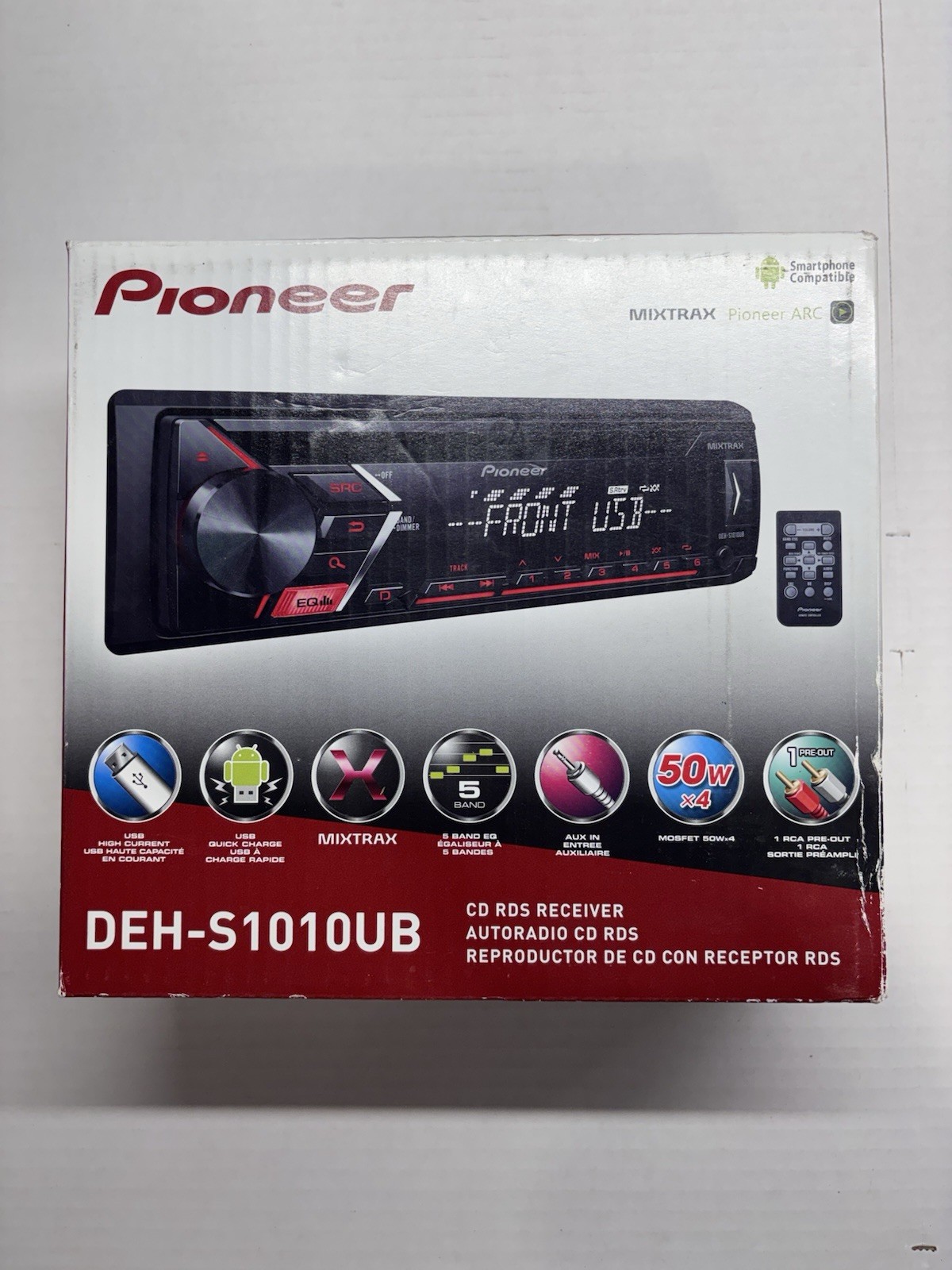 New in box Pioneer DEH-S1010UB Autoradio CD RDS Smartphone Compatible Car Receiv
