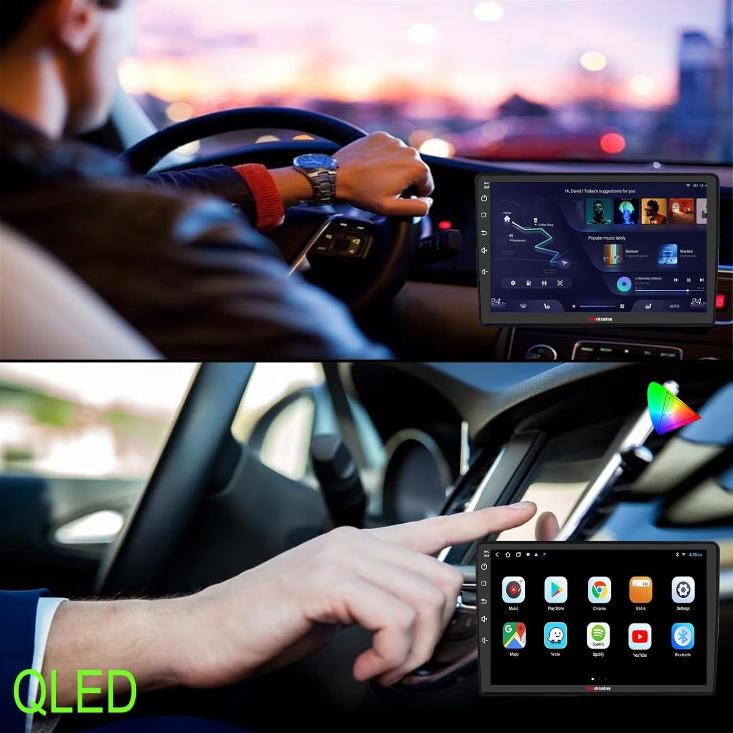 QLED Radio Upgrade for Dodge RAM 1500 2009 2010 2011 2012,8 core CPU, Touch 4383