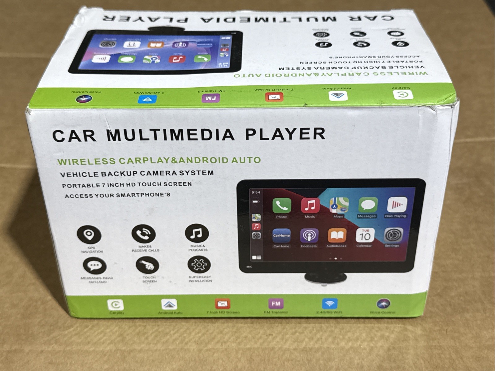 Wireless Portable 7” HD Touch Screen Car Multimedia Player New