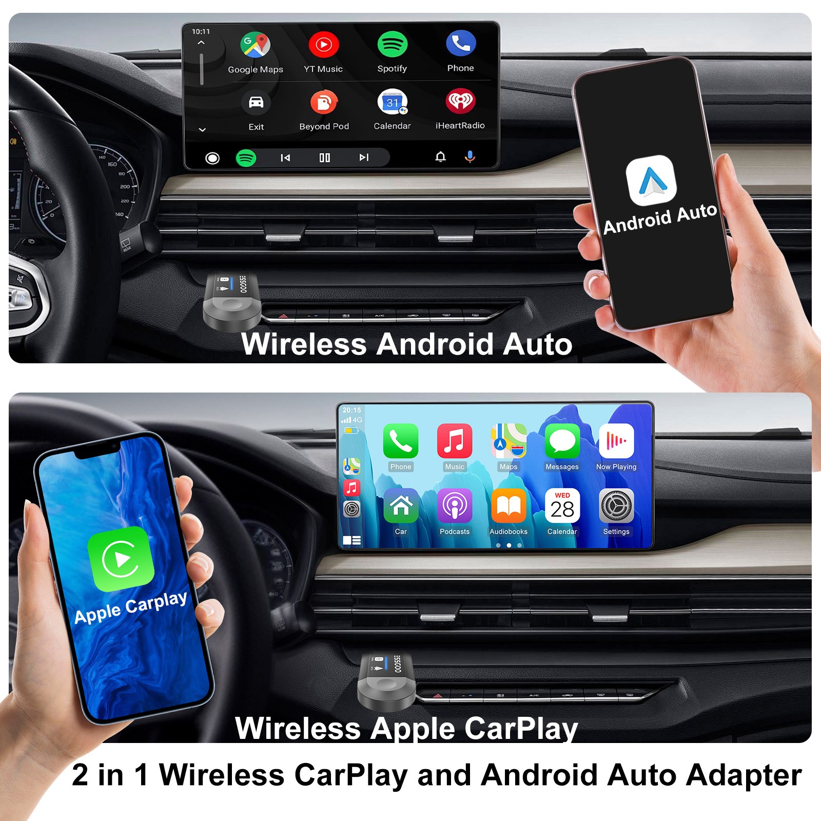 USB Wireless CarPlay Adapter For iPhone Apple Wireless Carplay Dongle Plug &Play