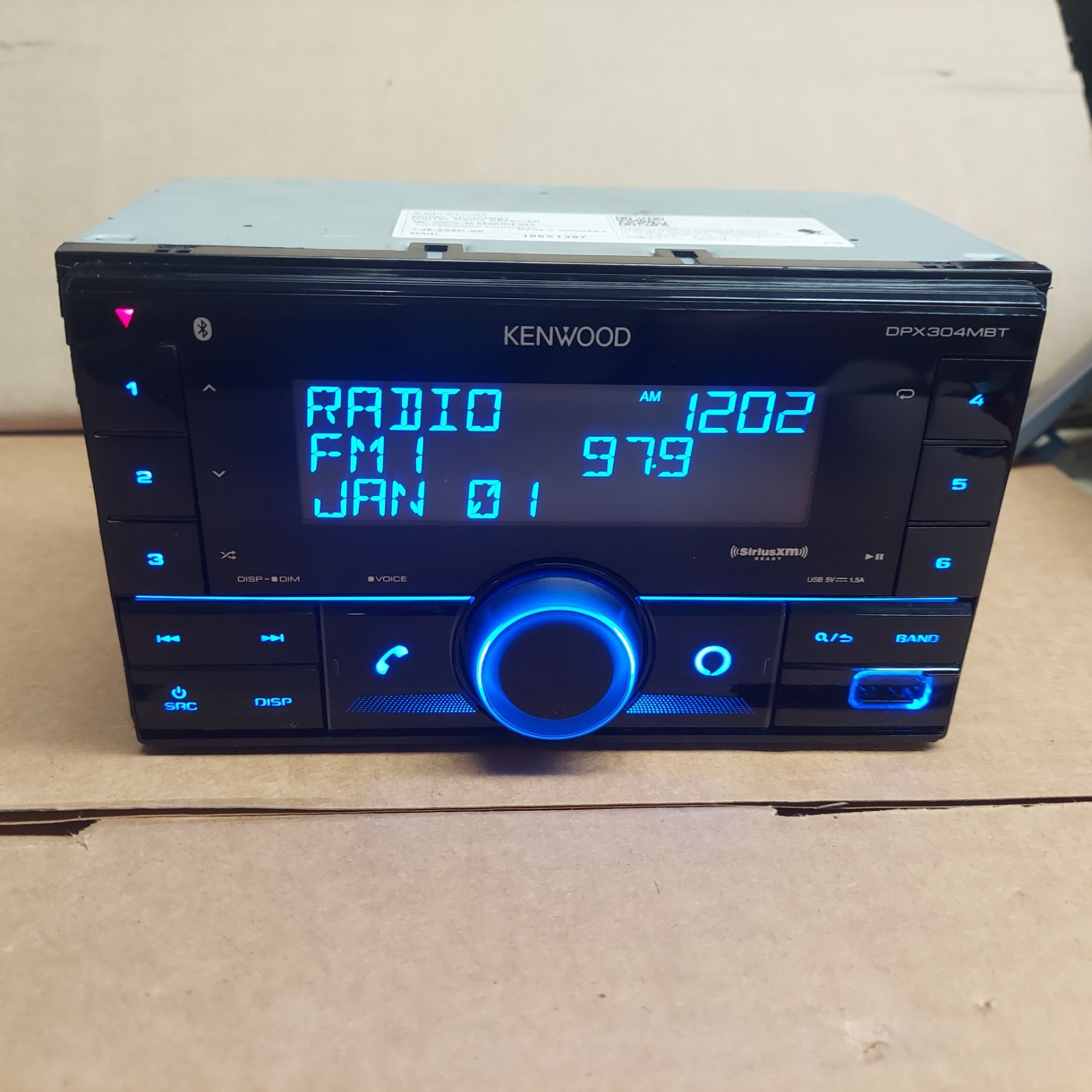 Kenwood DPX304MBT Digital Media Receiver w/Bluetooth Satellite Radio MP3 USB AUX