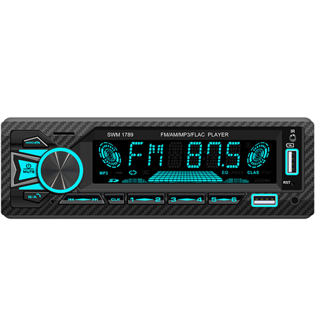 Car Stereo Radio Head Unit Mobile APP Connection Bluetooth FM/AM Audio Receiver
