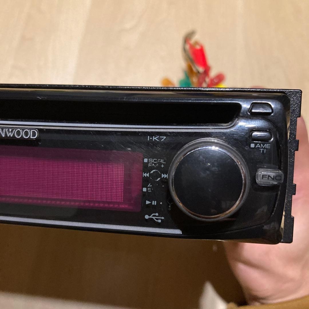 KENWOOD I-K7 CD RECEIVER FM AM MP3 WMA AAC 1DIN Black MAX.50W x4 DC14.4V
