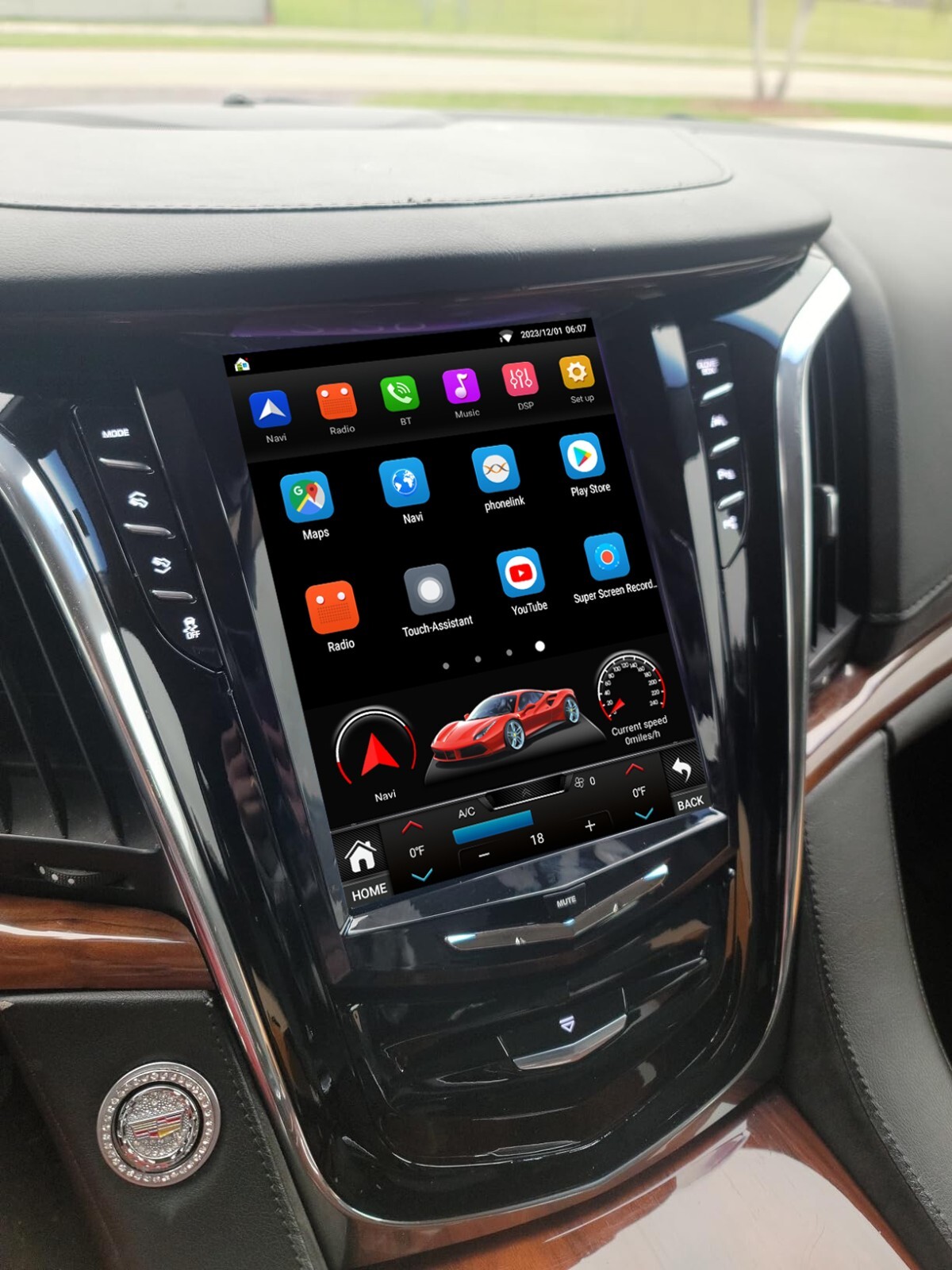 9.7″ Car Stereo Radio For Cadillac ATS SRX XTS CTS AHD Android Carplay GPS Navi