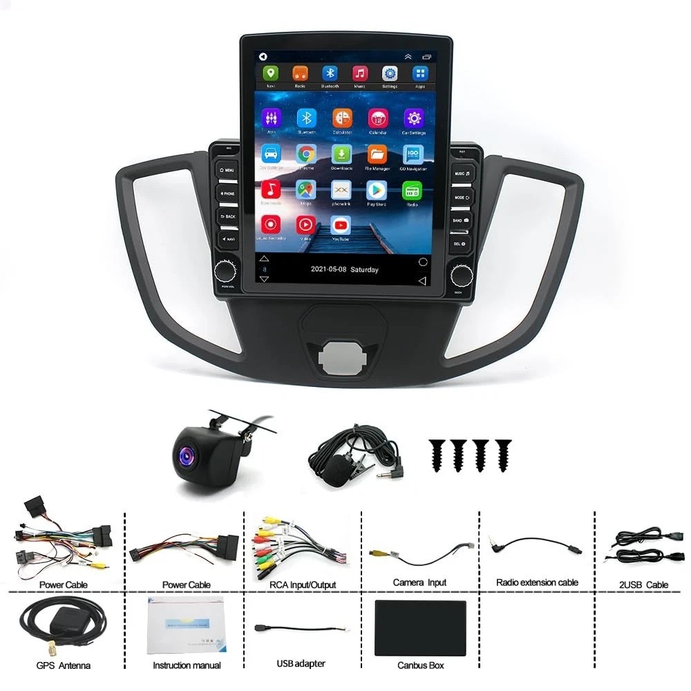 9.7” Android 13.0 Car Radio Stereo for Ford Transit 2013 2014 2015 2016 2017…