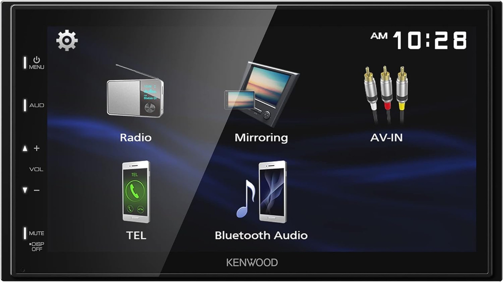 Kenwood DMX129BT 6.8″ FM FM BT CarPlay Car Stereo + CMOS-240U Backup Camera