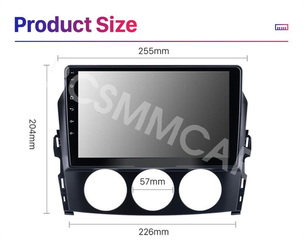 2DIN Car Stereo Radio GPS USB AUX RDS/FM Head Unit Fit For Mazda MX-5 2019-2015