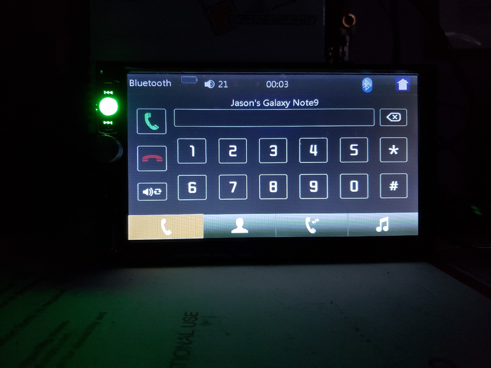 Multimedia RM/RMVB/BT/FM Player headunit model 7023B