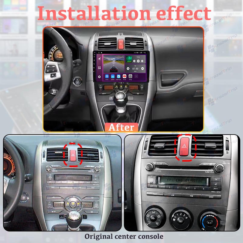8 Core 64GB Car Radio for Toyota Auris E150 2006 – 2012 Android Stereo Carplay