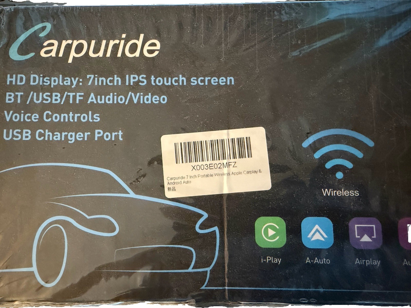 Carpuride 7-Inch HD IPS Touch Screen Bluetooth Voice Control