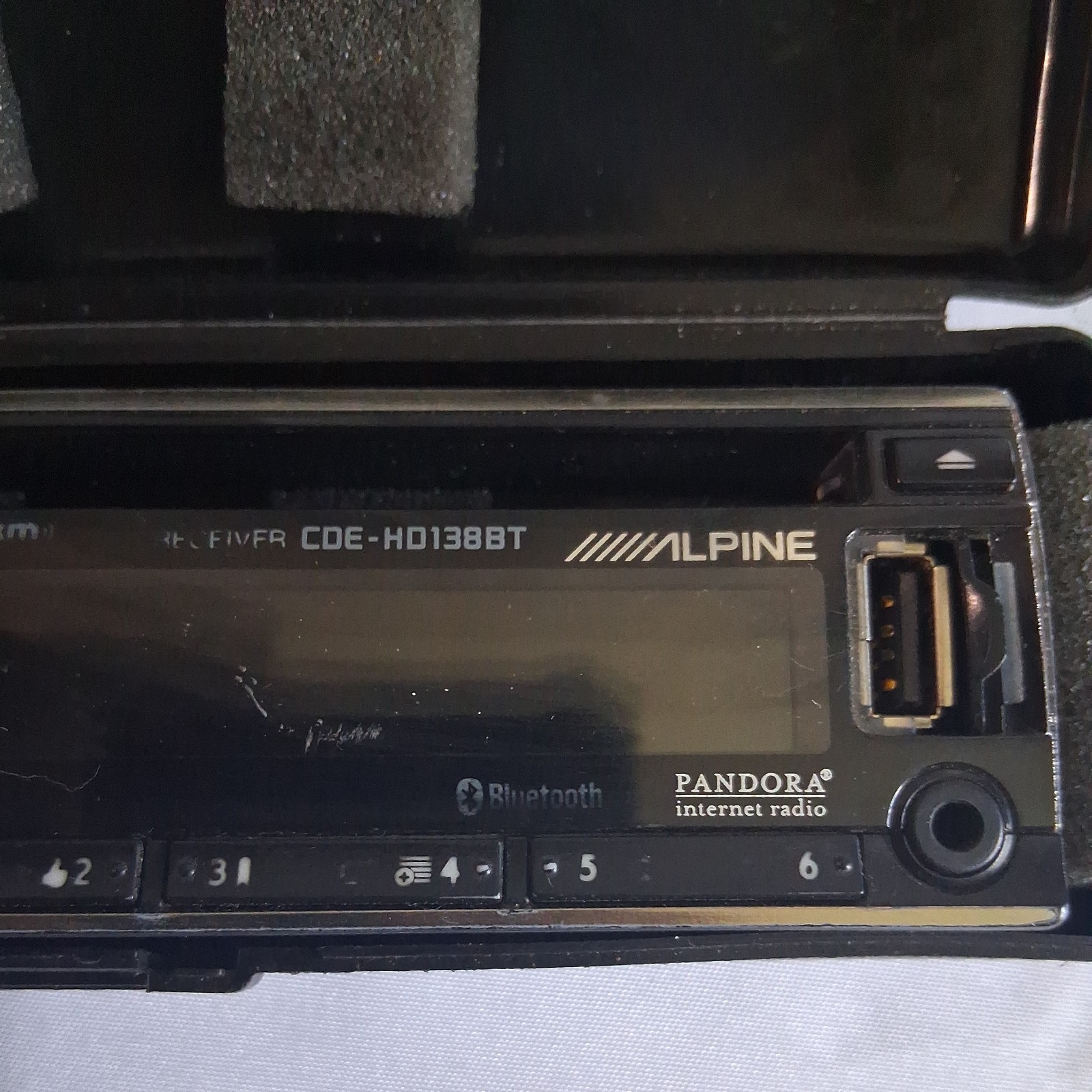 Alpine Cde-HD138bt FACE PLATE ONLY