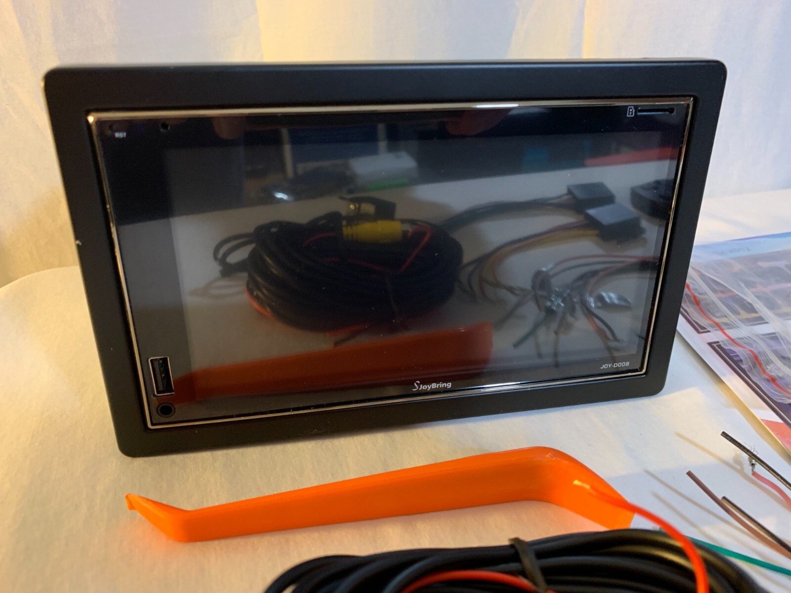 JOY-D008 7″ Double Din Car Stereo w/ Camera & Remote Android Auto Apple Carplay