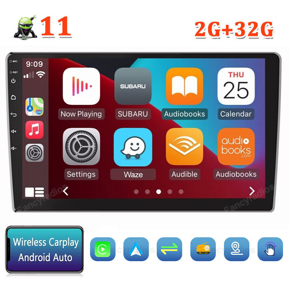 Android 11 Carplay GPS Navi WiFi 9″ Double 2Din Touch Screen Car Stereo Radio