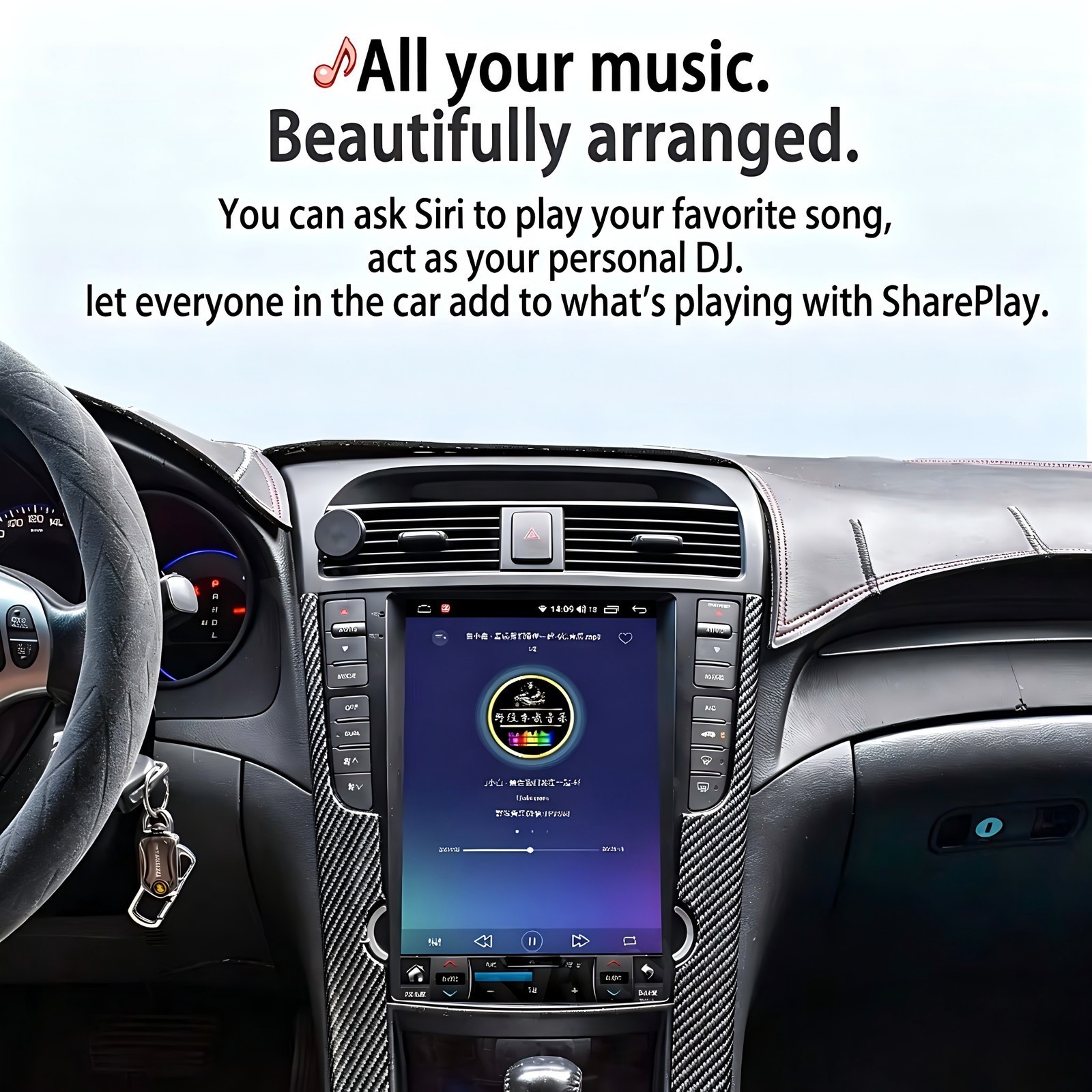 12.1″ Car Radio Stereo Upgrade for Acura TL 2004-2008 w/ GPS Navi Carplay 8+128G