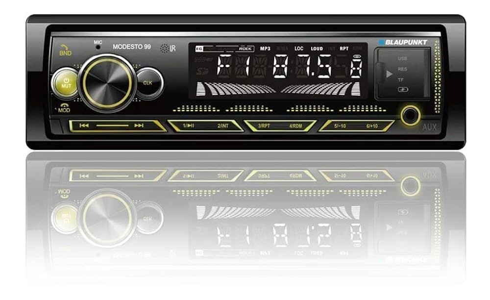Blaupunkt MODESTO99 Single DIN Car Stereo Bluetooth Receiver with USB Aux Input