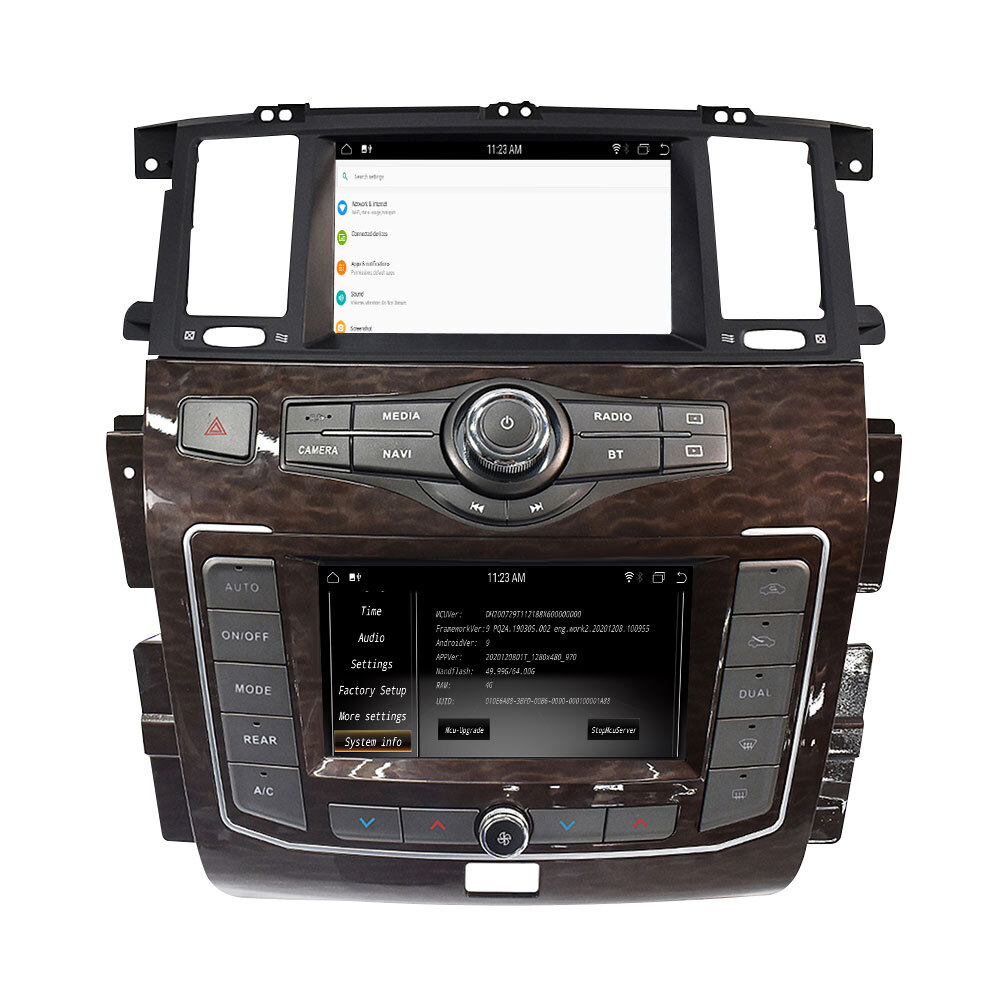 For Nissan patrol Y62 2010-2020 Car Radio GPS Multimedia Player Stereo 8GB+128GB