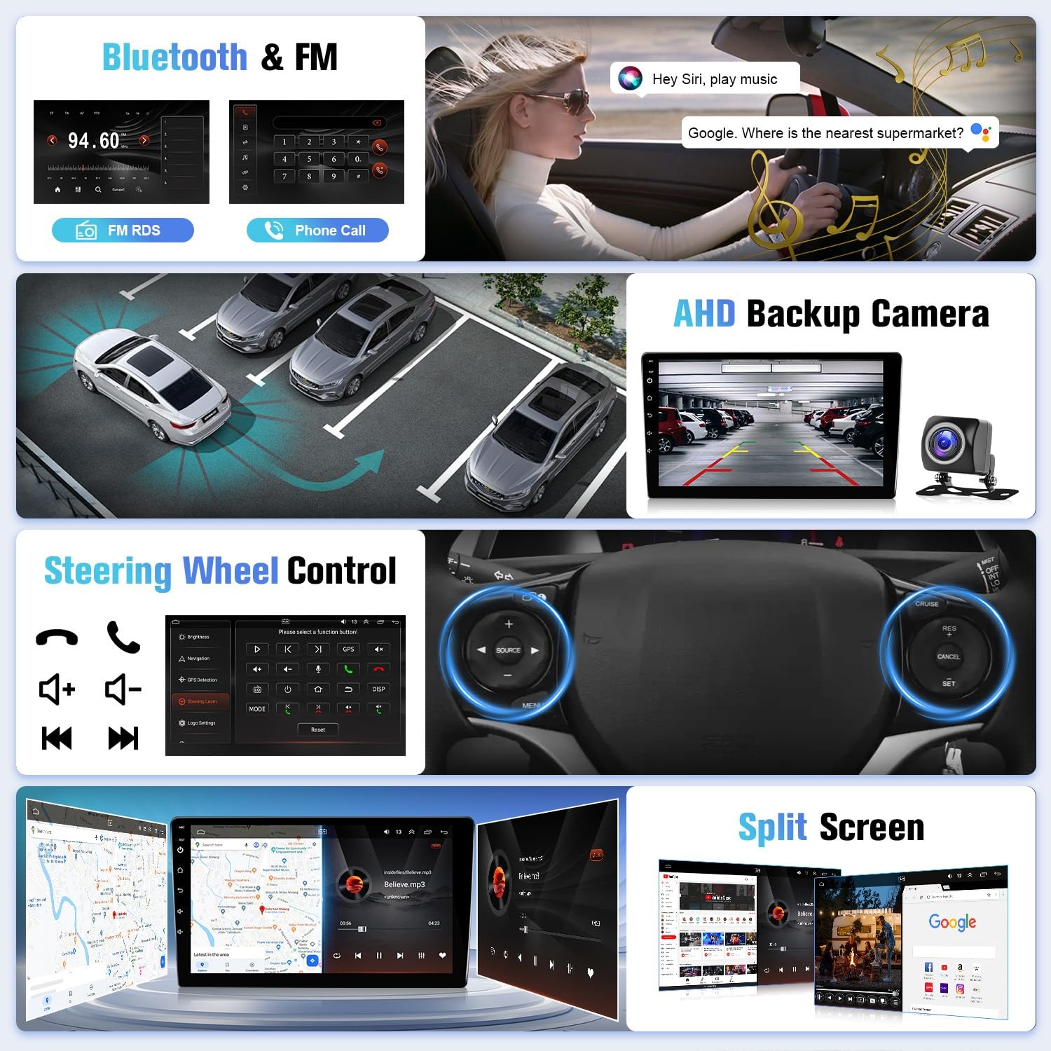 9″ 8 Core Wireless Carplay Android Auto Stereo for 2011-2013 Hyundai Elantra
