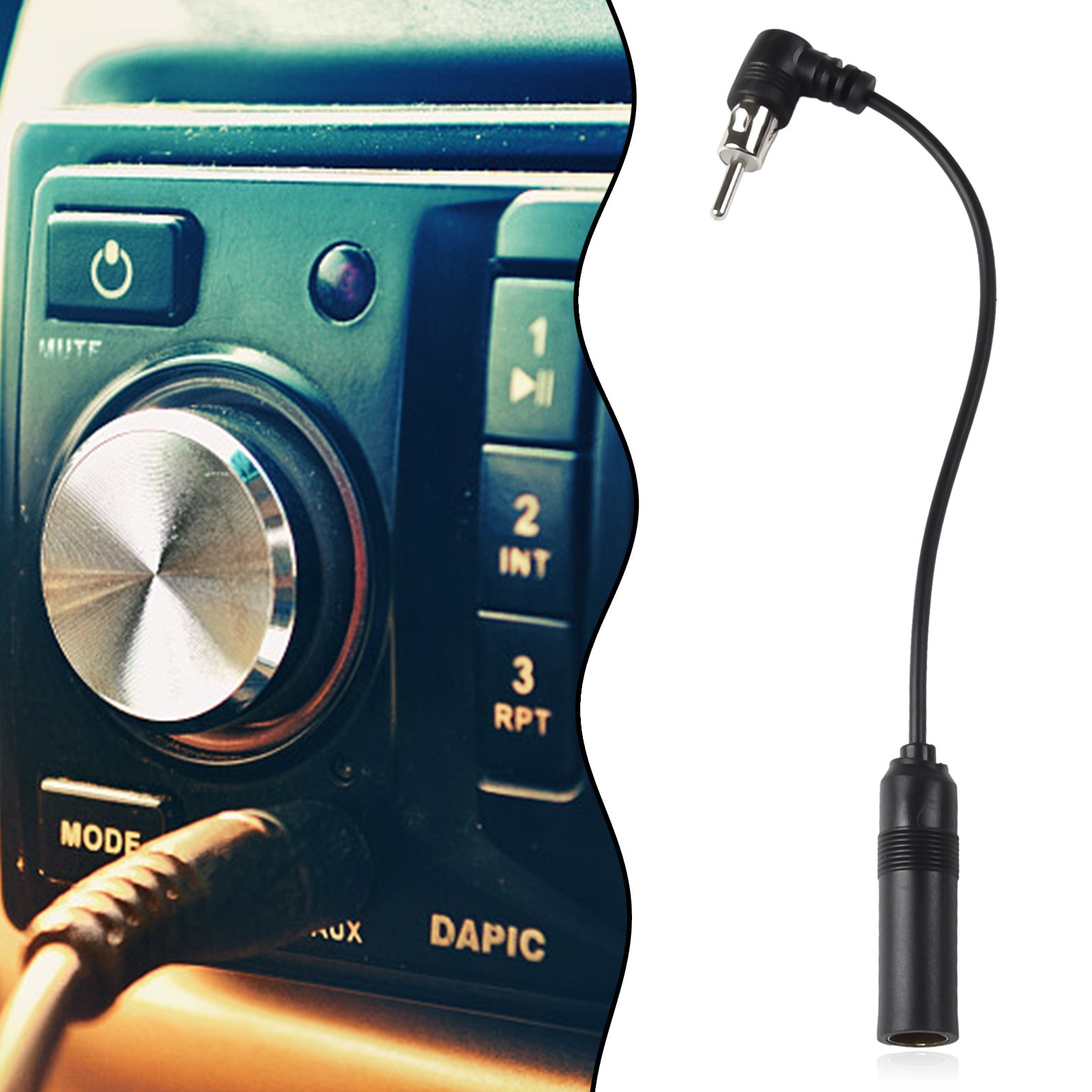 Car Stereo Audio Radio Antenna Adapter Vehicle AM/FM Radio Aerial Extension New