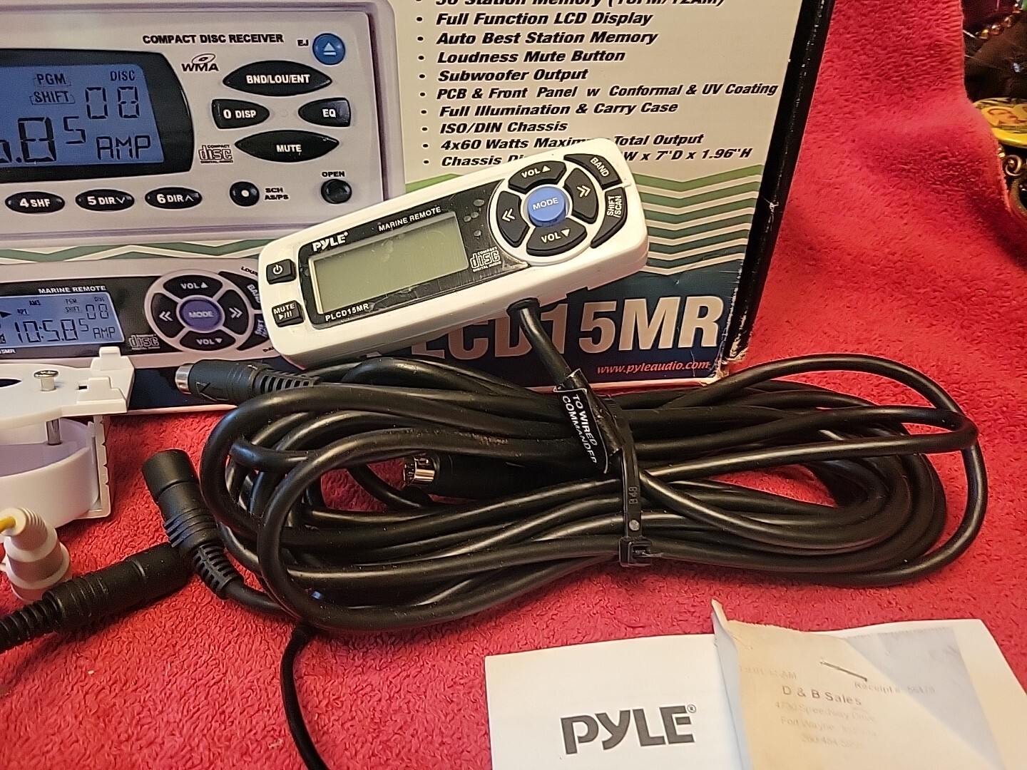 PYLE AM/FM-MPX IN DASH MARINE CD/MP3 PLAYER HYDRA SERIES PLCD15MR